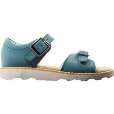 Turquoise Children's Shoes Clarks Crown Bloom Infant Teal Leather Girls Closed Back Sandals