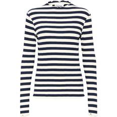 Karen by Simonsen Vaatteet Karen by Simonsen Candacekb Big Stripe Ls Toppe & T-Shirts 10104638 Egret/Meteorite Stripe