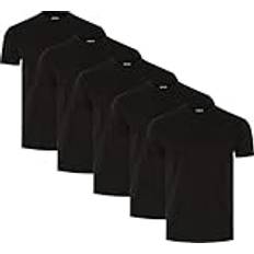 FM London 3/5pk premium t-shirt, Svart 5-pack