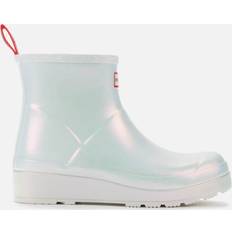 Laced Rain Boots Hunter Women's Original Play Short Wellies Zinc Grey