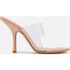 Transparente Tacones y Zapatos de Tacón Alexander Wang Women’s PVC Heeled Mules Nude