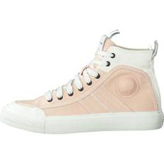 Diesel Dam Sneakers Diesel S-astico Mid Lace W Star White/cream Tan Vit