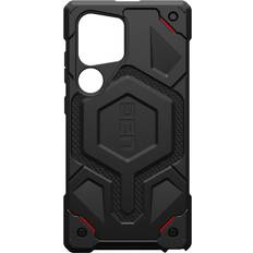 Accessoires de téléphones portables UAG Monarch Kevlar Series Coque de protection pour téléphone portable robuste polycarbonate, DuPont Kevlar, alliage métallique noir kevlar