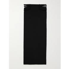 Dion Lee Womens Black Pocket Woven Midi Skirt