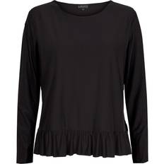 Liberté Liberte Alma LS Frill T-shirt Black sort