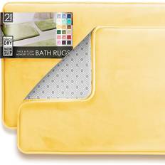 Yellow Non-Slip Bath Mats Clara Clark Velvet Memory Foam Bath Mat