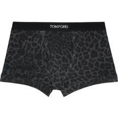 Leopard - Men Underwear Tom Ford Gray Reflective Leopard Boxer Briefs 029 INK