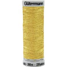 Yarn & Needlework Supplies Gutermann Gold Sulky Metallic Thread 200m 7007