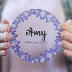 East Urban Home Personalised Birth Flower February Coaster