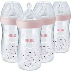 Baby care Nuk NUK Simply Natural Bottle with SafeTemp, Girl, 9 Oz, 4 Count