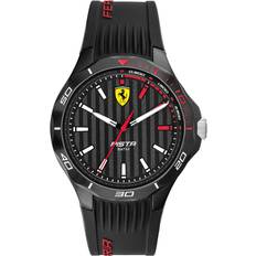 Ferrari Wrist Watches Ferrari Scuderia Ferrari Pista ABS Plastic and Silicone Casual Watch, Color: Black Model: 0830780