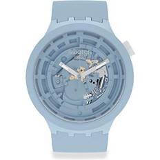 Swatch Swatch Big Bold Standard Next bio-sourced Material Strap, Blue, 16 Casual Model: SB03N100