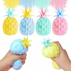 Shein Pineapple Stress Ball, 1PC Fruit Squishy Dough Balls Sensory Fidget Toys For Adults Squeeze, Pull, And Stretch Stress Relief, Calm Focus
