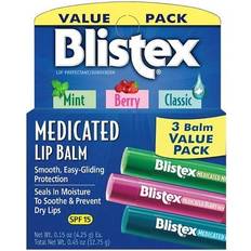 Blistex Medicated Lip Balm Set SPF15 3 Packs 4.25 g