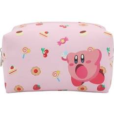 Pink - Women Toiletry Bags & Cosmetic Bags BioWorld Kirby Junk Food Women s Pink Cosmetic Bag