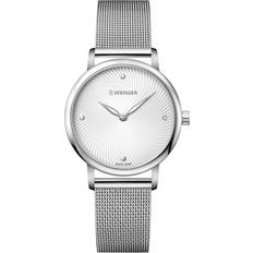 Wenger Watches Wenger Wenger 'Classic' Swiss Casual Watch, Color:Silver-Toned Model: 01.1721.107