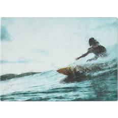 East Urban Home Tempered Glass Surfing Chopping Board