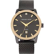 Geoffrey Beene Geoffrey Beene Mesh Band Movement Analog for Men, Gift for Men, Formal or Business Casual Minimalist Wrist 42mm