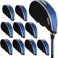 Andux Andux Mesh Golf Iron Head Covers with Windows 10pcs/Set 01-YBMT-002