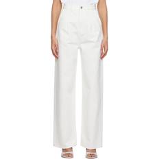 LouLou Studio White Attu Jeans IVORY WAIST