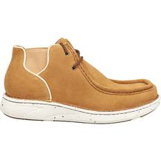 White Chukka Boots Justin Boots Hi-Call Buckskin Chukka Boots Beige