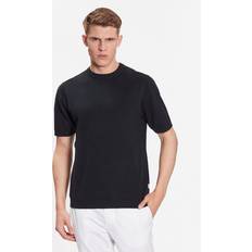 Homme - Lin Pulls Casual Friday T-shirt Maille Lin Mélangé Karl - Bleu