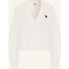 Blanc Cardigans Tommy Jeans Cardigan Femme Taille Blanc Essential DW0DW17253