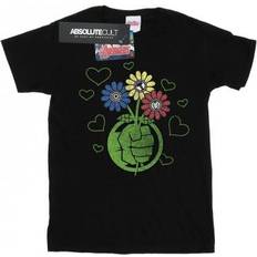 Marvel Barneklær Marvel Girls Hulk Flower Fist Baumwoll-T-Shirt