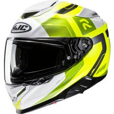 Multicoloured Motorcycle Helmets HJC Rpha 71 Cozad Helmet - White/Fluo Yellow