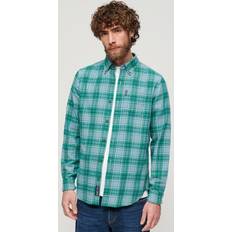 Flannel Shirts Superdry Herren Vintage Karohemd aus Bio-Baumwolle Blau Größe: Blau