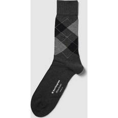 Burlington Manchester Mercerised Cotton Sock - Grey