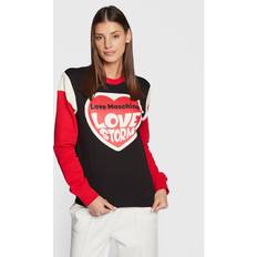 Love Moschino Sweatshirt W649101M 4055 Schwarz Regular Fit