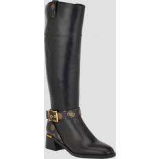 Guess Women High Boots Guess Eveda Buckle Riding Boots Black