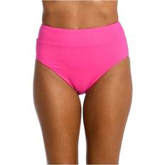 Nylon Bikini Bottoms La Blanca Women's Island Goddess Cinch High Waist Swim Bottoms Pink