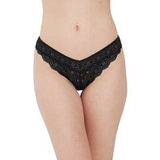 Skarlett Blue Women's Smitten Eyelet Lace High Cut Chikini Black