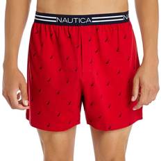Nautica Men Underwear Nautica Mens Stretch Sail Print Knit Boxers