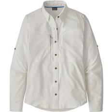 Patagonia Women Shirts Patagonia Women's Sol Patrol Long Sleeve Shirt White