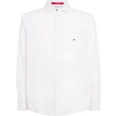 Tommy Jeans Casual Shirts Plain Long Sleeve Shirt - White