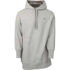 Lacoste Dresses Lacoste Women's Womens LIVE Hooded Oversized Sweatshirt Dress Grey