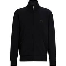 Boss mens zip BOSS Men's Stretch Cotton Full Zip Sweatshirt - Black