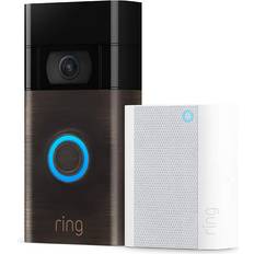 Ring Ring Video Doorbell – Venetian Bronze with Ring Chime 2020 release