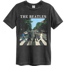 Amplified The Beatles-Abbey Road T-shirt för män, Grå kol Cc