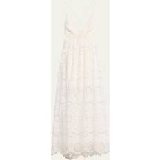 Zimmermann Klänningar Zimmermann Lexi Embroidered Open-Back Slip Dress