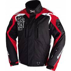 iXS Kobuk, Textiljacke wasserdicht Schwarz/Rot/Weiß