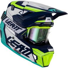 LEATT 7.5 Citrus Motocross Helmet - Green/Blue