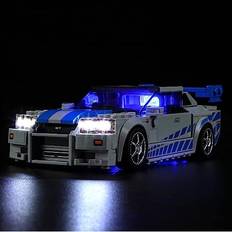 YEABRICKS LED Light for Lego-76917 speed Fast 2 Furious Nissan Skyline GT-R Building Blocks Model Lego Set NOT Included