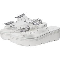 Transparent Shoes Chinese Laundry Women's Surf Stone Wedge Sandals Clear Synthetic