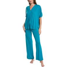 Turquoise - Women Pajamas N Natori 2pc Congo Pajama Pant Set