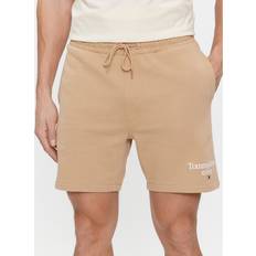 Tommy Hilfiger Beige Shorts Tommy Hilfiger Logo Graphic Relaxed Fit Sweat Shorts TAWNY SAND