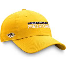 Fanatics Men Sports Fan Apparel Fanatics Gold Nashville Predators Authentic Pro Rink Adjustable Hat